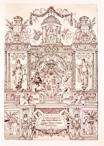 Frontispicio del Compendio de Anatomía, 1545